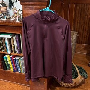 Athleta Women's Burgundy Long Sleeve Top